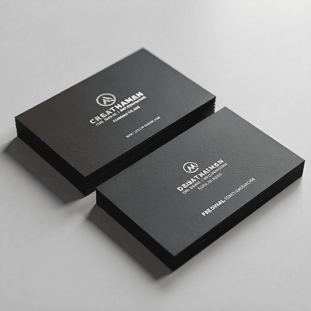 Premium business cards with vibrant colours